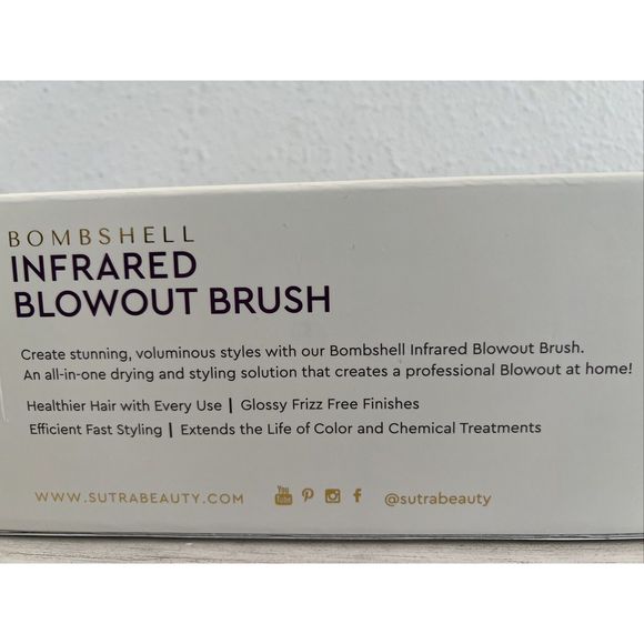 Sutra Beauty - 2in. Bombshell Infrared Blowout Brush (Lavender) New!! - Picture 5 of 8